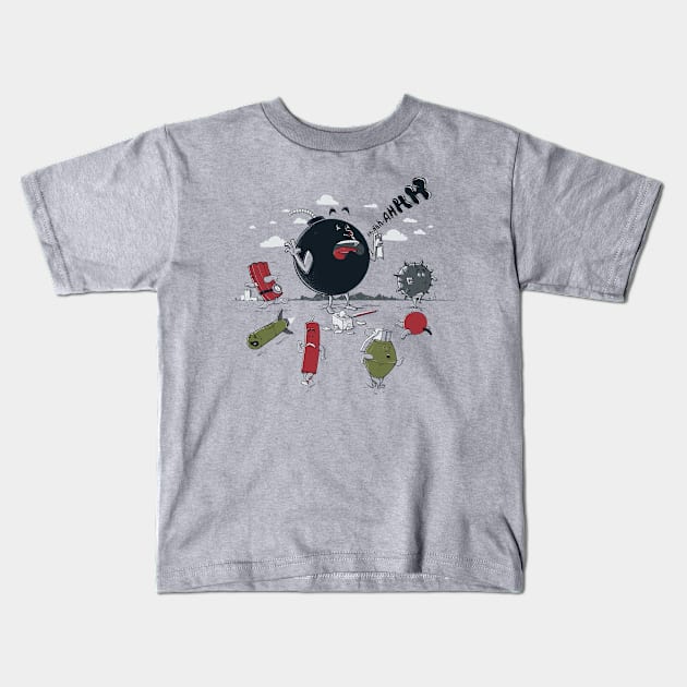 Blown Away Kids T-Shirt by Made With Awesome